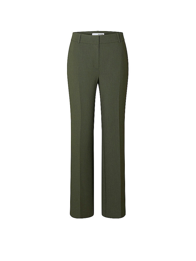 Pantalones de vestir SLFRITA oliva 40/L32