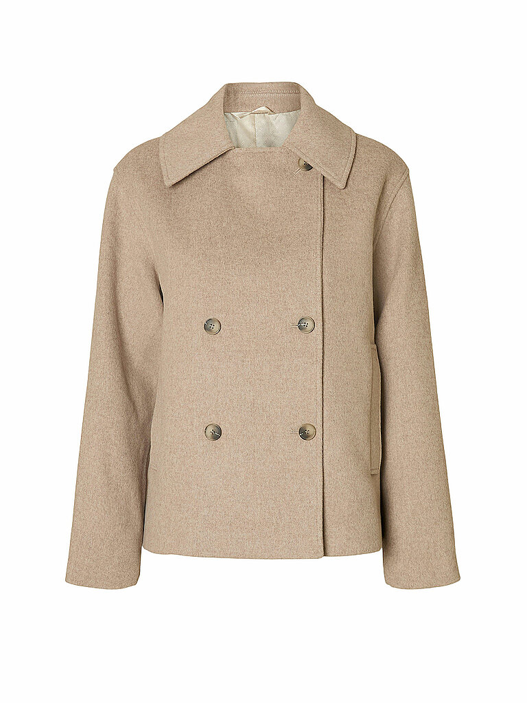 Chaqueta de lana SLFALMA beige 42