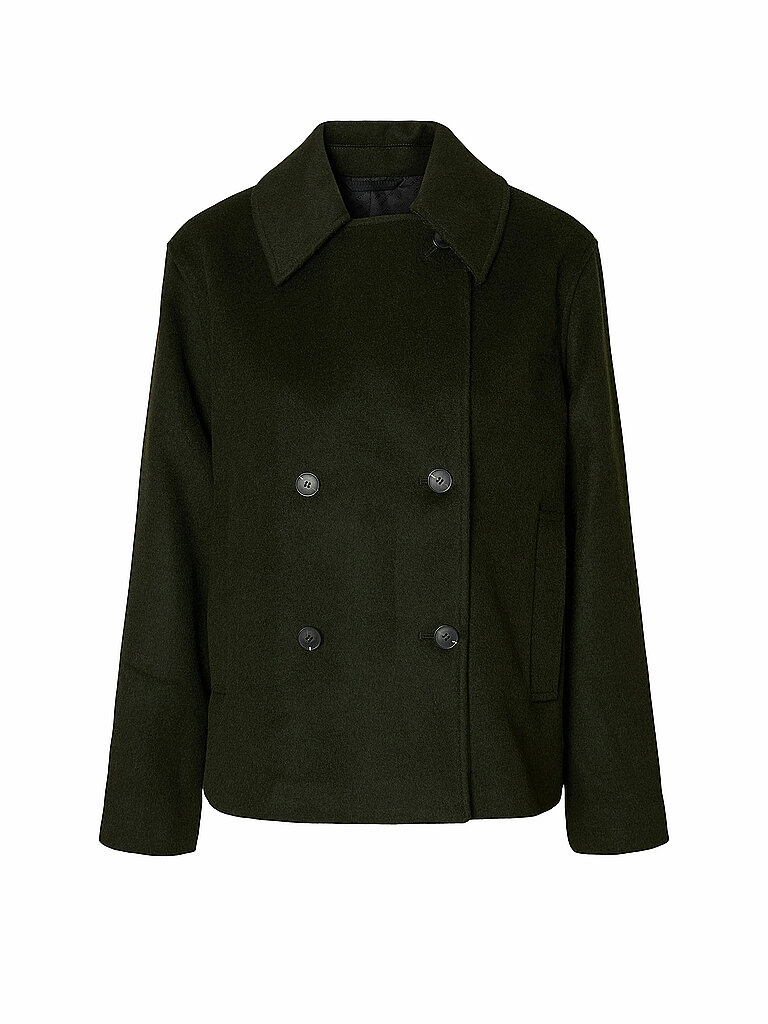 Selected Femme Chaqueta de lana SLFALMA oliva