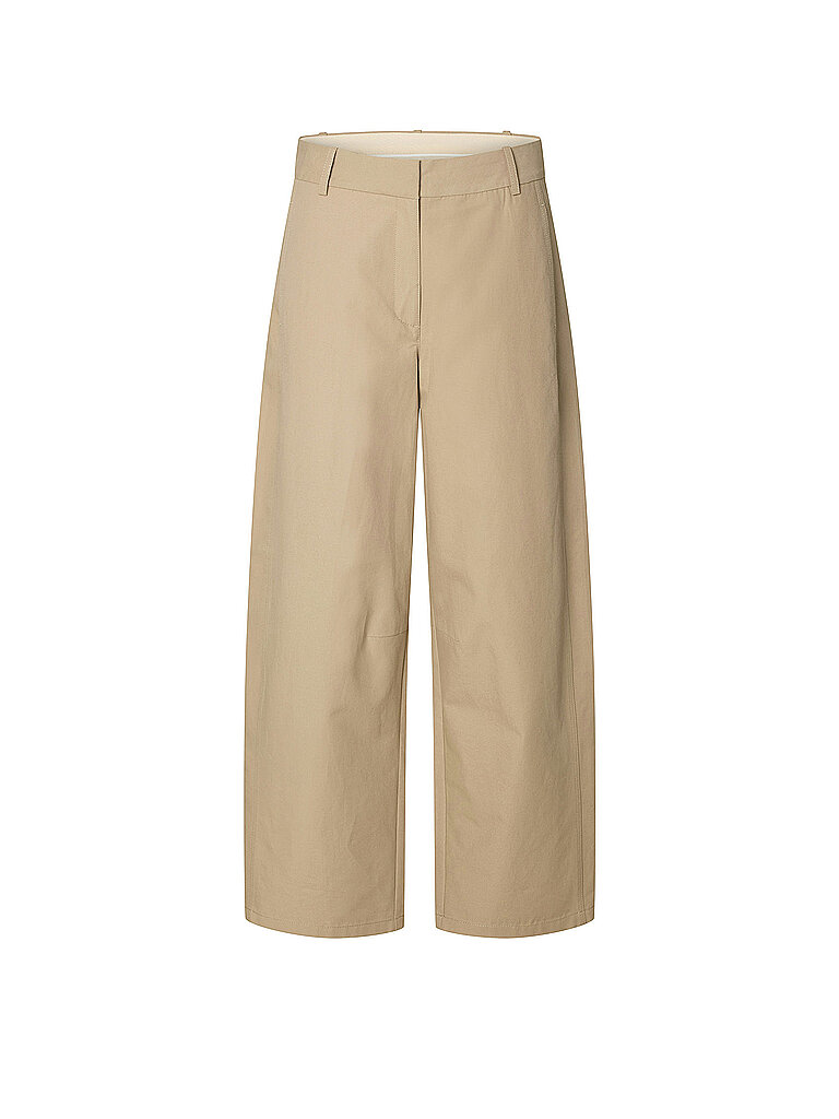 Pantalones de vestir SLFBARREL MARLA crema 40