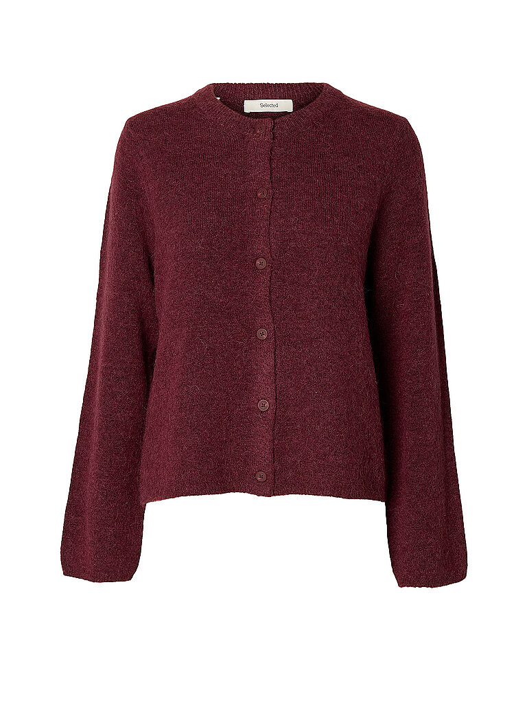 Selected Femme Cárdigan SLWLULU rojo oscuro