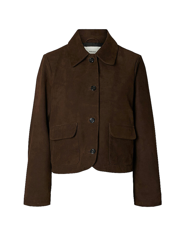 Chaqueta de cuero SLWKAYA marrón 38