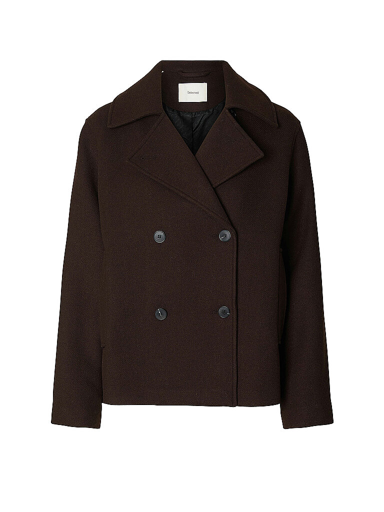 Selected Femme Chaqueta SLWZIA-ALMA marrón