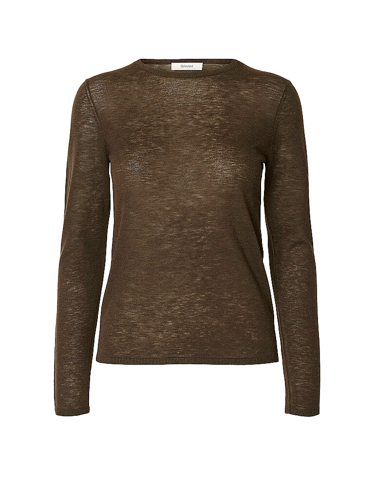 Selected Femme Pullover SLWVENDY marrón