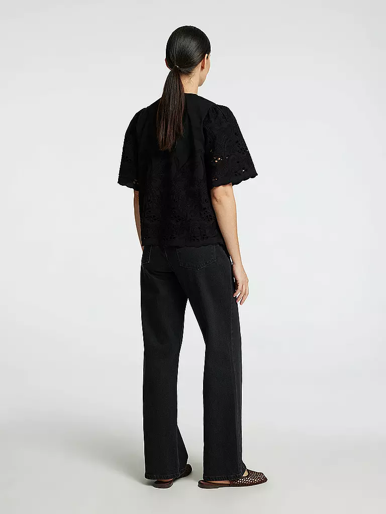 SELECTED FEMME | Blusa SLFDAHLIA BRODERI | Negro