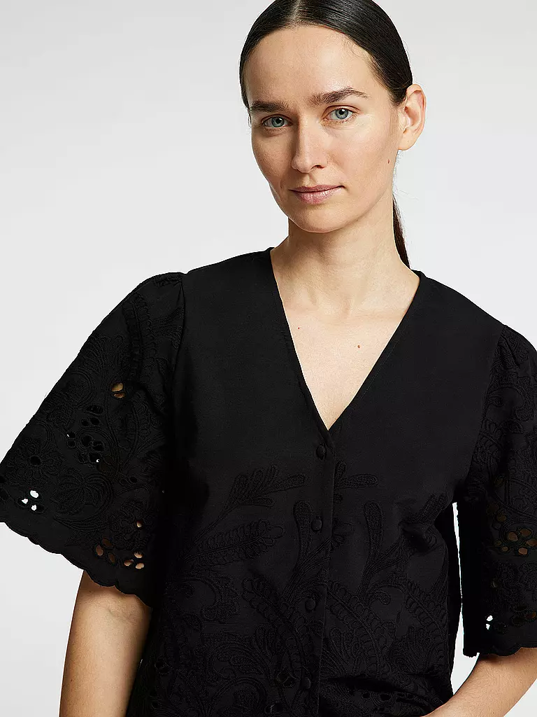 SELECTED FEMME | Blusa SLFDAHLIA BRODERI | Negro