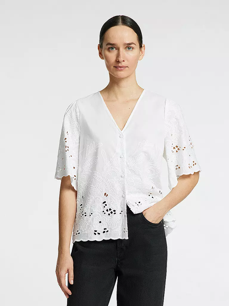 SELECTED FEMME | Bluse SLFDAHLIA BRODERI | Blanco
