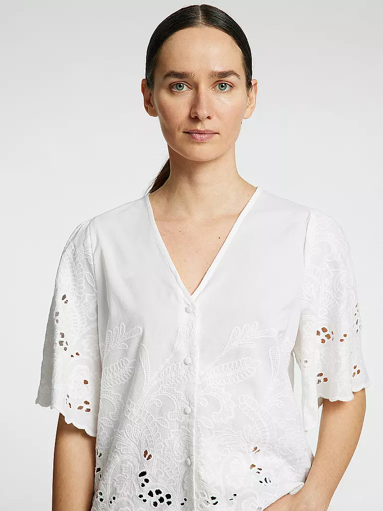 SELECTED FEMME | Bluse SLFDAHLIA BRODERI | Blanco