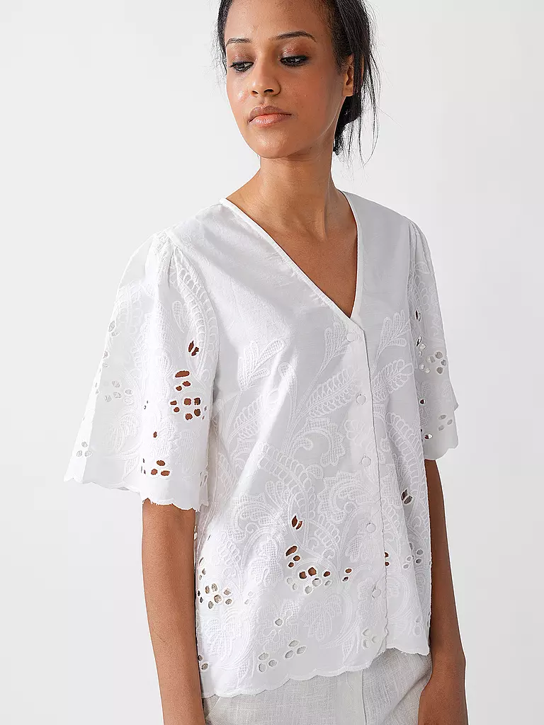 SELECTED FEMME | Bluse SLFDAHLIA BRODERI | Blanco