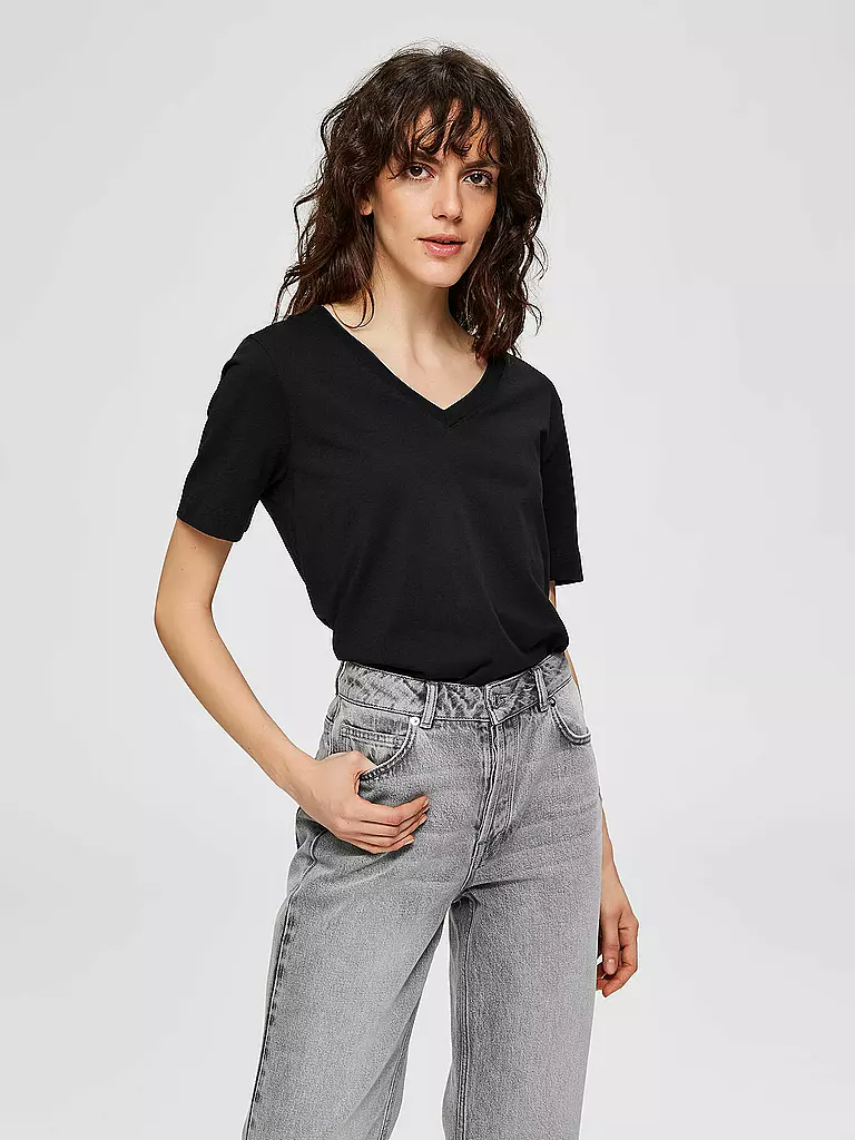 SELECTED FEMME | Camiseta "SLFSTANDARD" | Negro