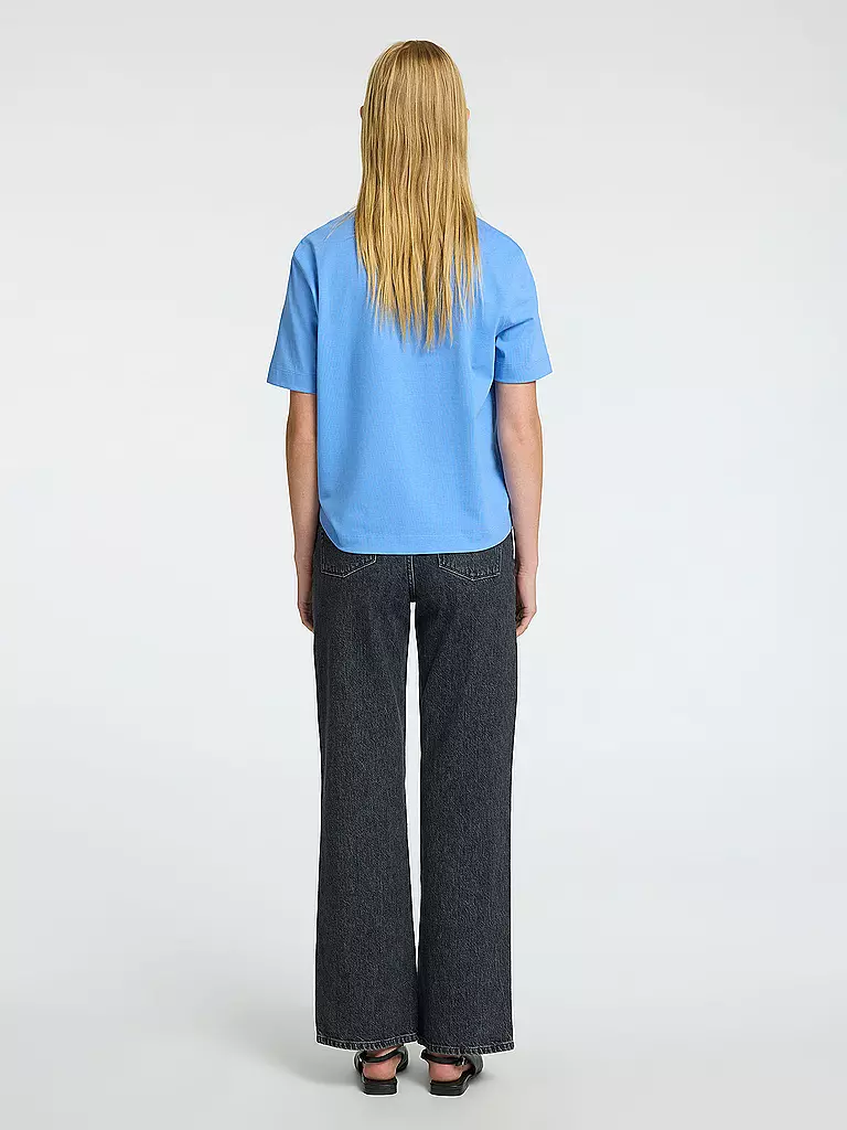 SELECTED FEMME | Camiseta corte cuadrado SLFESSENTIAL | Azul