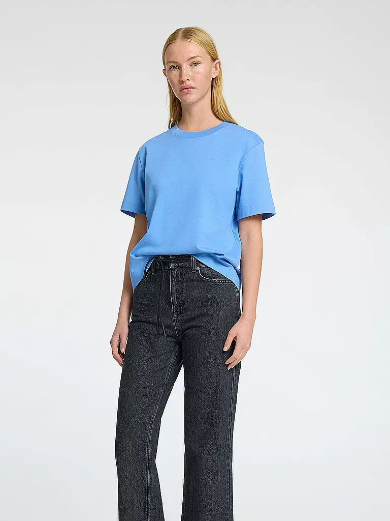 SELECTED FEMME | Camiseta corte cuadrado SLFESSENTIAL | Azul