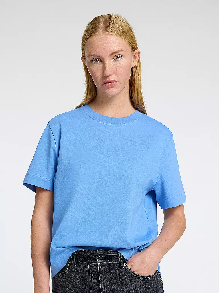 SELECTED FEMME | Camiseta corte cuadrado SLFESSENTIAL | Azul