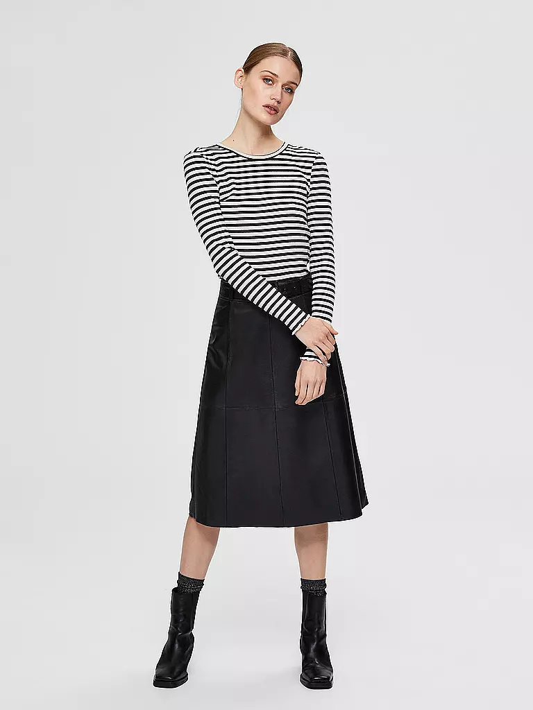 SELECTED FEMME | Camiseta de manga larga SLFANNA | Negro