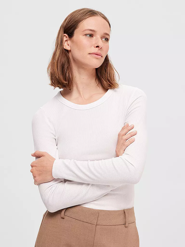 SELECTED FEMME | Camiseta de manga larga SLFDIANNA | Blanco