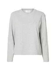 SELECTED FEMME | Camiseta de manga larga SLFESSENTIAL | Gris claro
