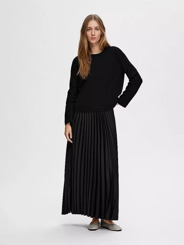 SELECTED FEMME | Camiseta de manga larga SLFESSENTIAL | Negro