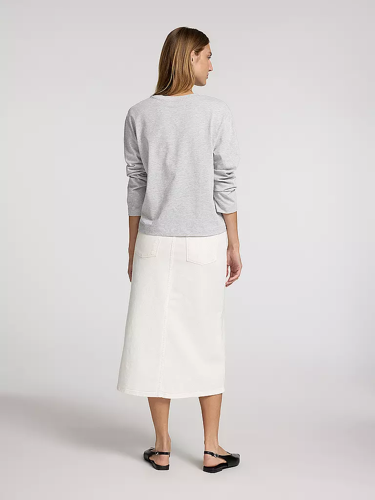 SELECTED FEMME | Camiseta de manga larga SLFESSENTIAL | Gris claro