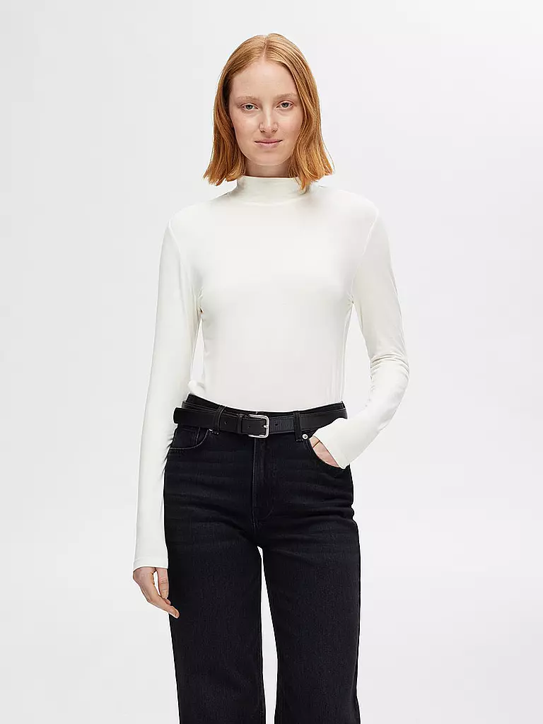 SELECTED FEMME | Camiseta de manga larga SLFMANJA | Blanco