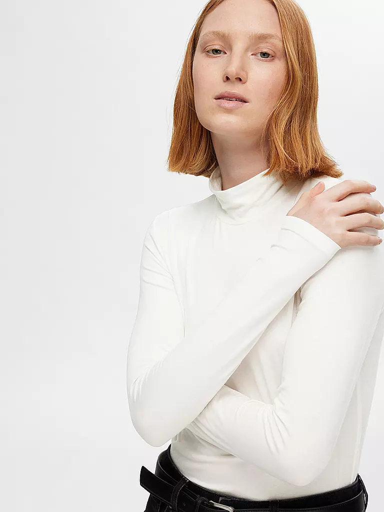 SELECTED FEMME | Camiseta de manga larga SLFMANJA | Blanco