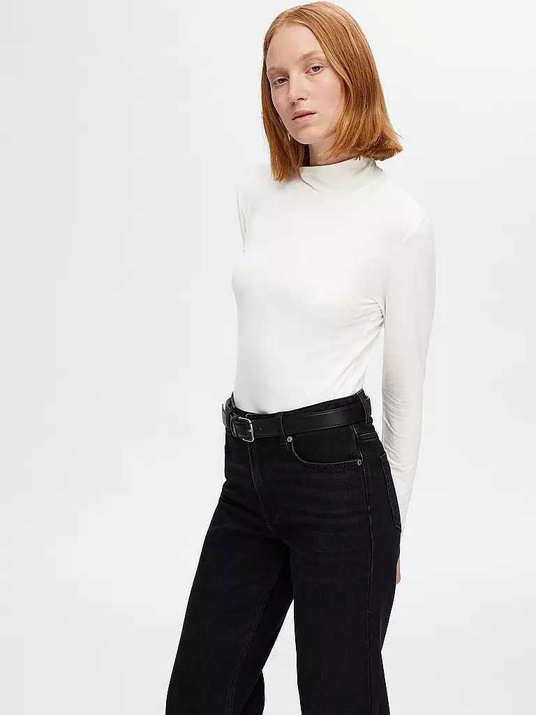 SELECTED FEMME | Camiseta de manga larga SLFMANJA | Blanco
