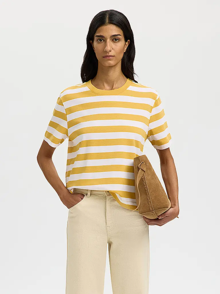 SELECTED FEMME | Camiseta SLFESSENTIAL
Marca: SELECTED FEMME
Color: blanco
Categorías: Moda, Mujer

Largo de manga: Manga corta
Escote: Cuello redondo
Material: Jersey, Algodón
Diseño: Rayas
Corte (Prenda superior): Regular | Blanco