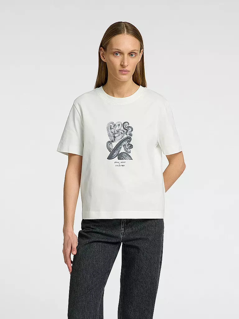 SELECTED FEMME | Camiseta SLFESSENTIAL | Blanco
