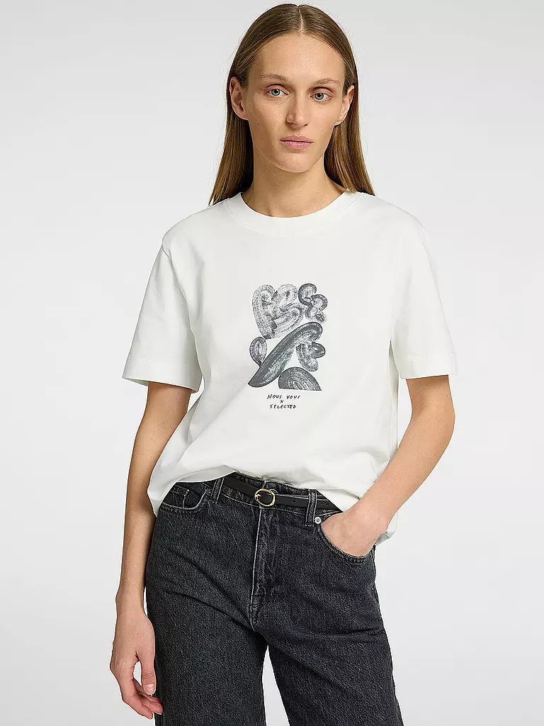 SELECTED FEMME | Camiseta SLFESSENTIAL | Blanco