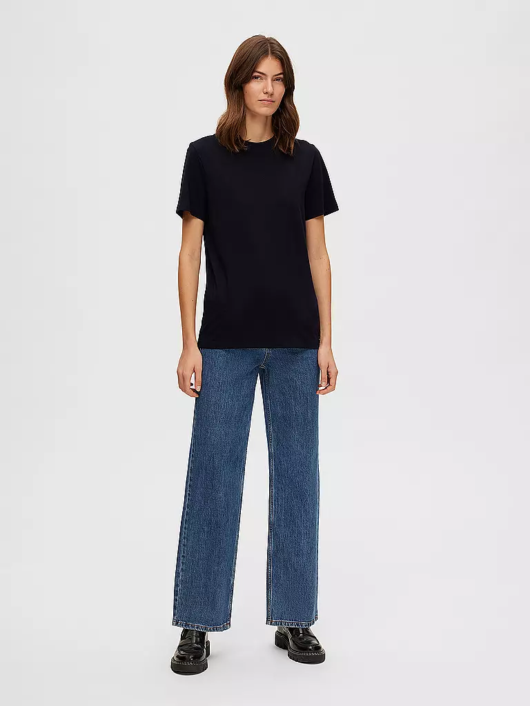 SELECTED FEMME | Camiseta SLFMYESSENTIAL | Negro