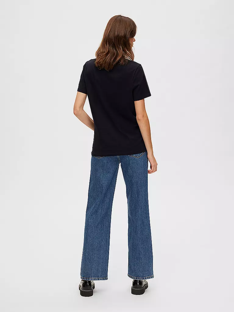 SELECTED FEMME | Camiseta SLFMYESSENTIAL | Negro