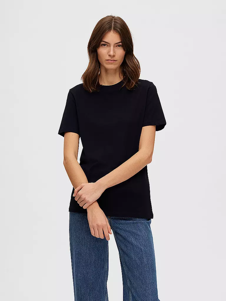 SELECTED FEMME | Camiseta SLFMYESSENTIAL | Negro