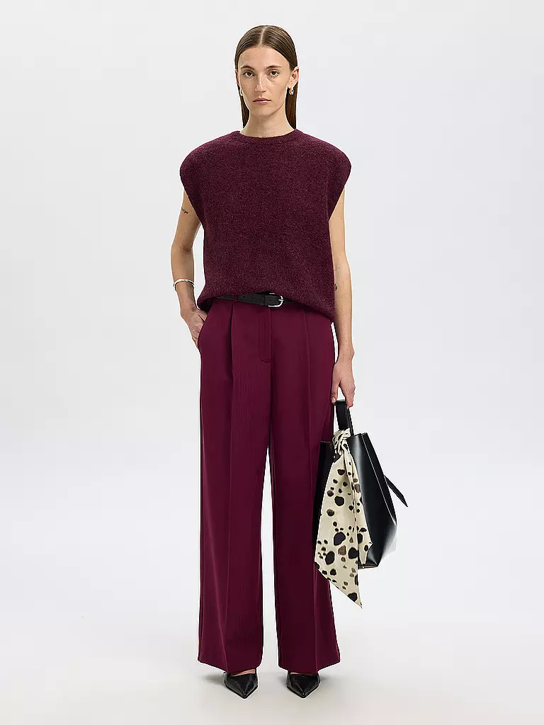 SELECTED FEMME | Chaleco SLFLULU | Rojo oscuro