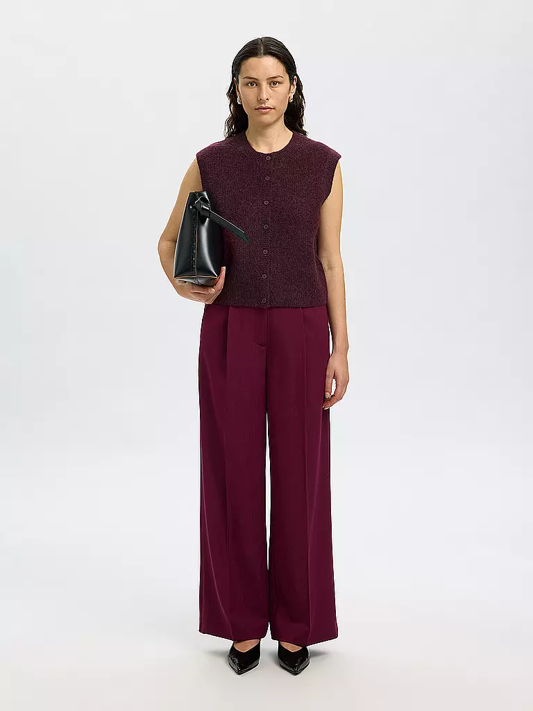 SELECTED FEMME | Chaleco SLFLULU | Rojo oscuro