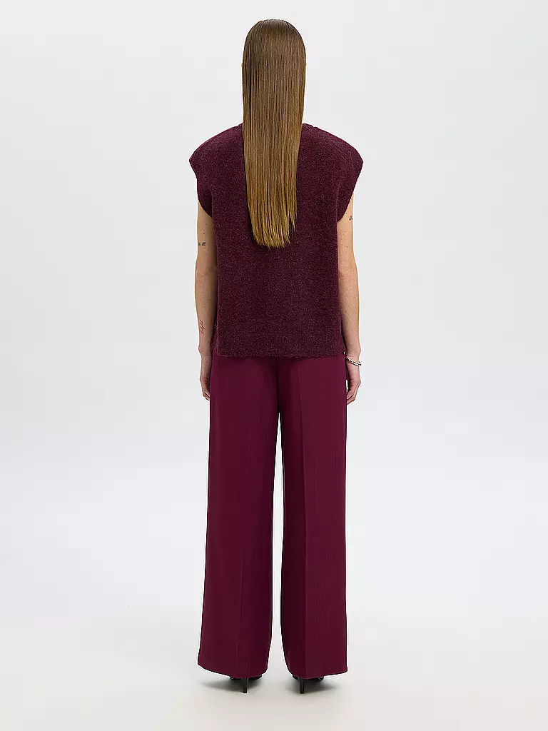 SELECTED FEMME | Chaleco SLFLULU | Rojo oscuro