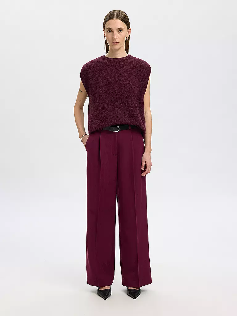 SELECTED FEMME | Chaleco SLFLULU | Rojo oscuro