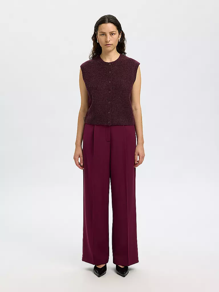 SELECTED FEMME | Chaleco SLFLULU | Rojo oscuro