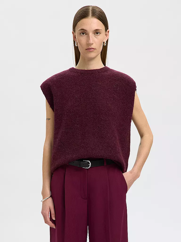 SELECTED FEMME | Chaleco SLFLULU | Rojo oscuro