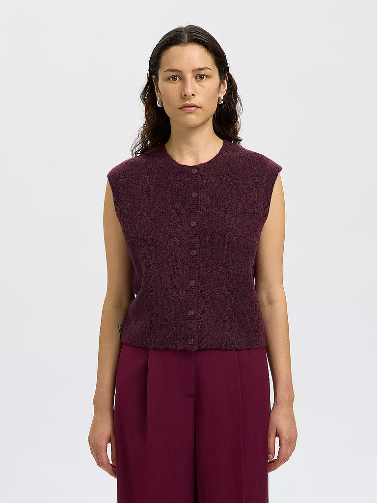SELECTED FEMME | Chaleco SLFLULU | Rojo oscuro