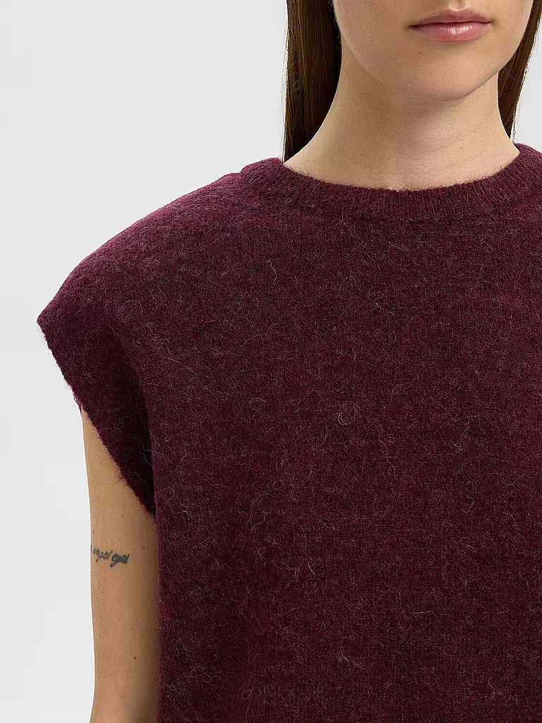 SELECTED FEMME | Chaleco SLFLULU | Rojo oscuro