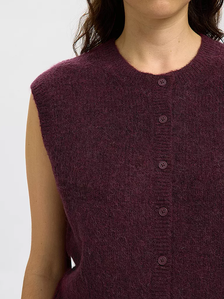 SELECTED FEMME | Chaleco SLFLULU | Rojo oscuro