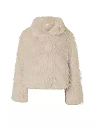 SELECTED FEMME | Chaqueta con aspecto de piel | Crema