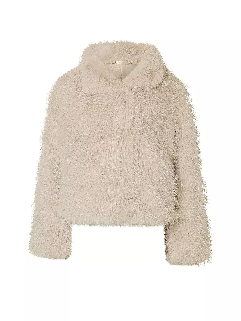SELECTED FEMME | Chaqueta con aspecto de piel | creme