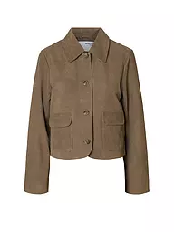 SELECTED FEMME | Chaqueta de cuero SLFKAYA SUEDE | Marrón