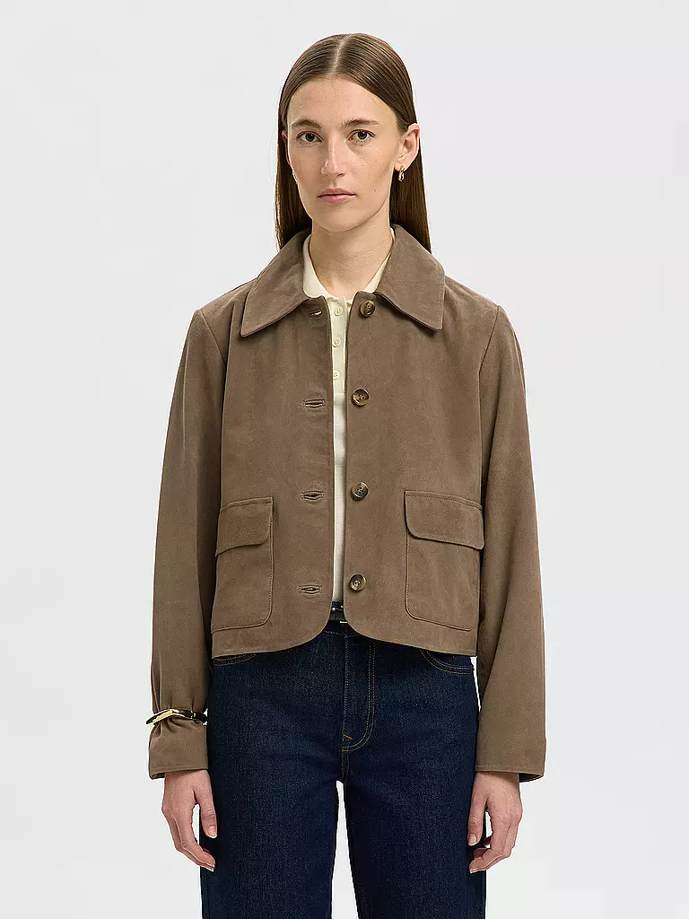 SELECTED FEMME | Chaqueta de cuero SLFKAYA SUEDE | 