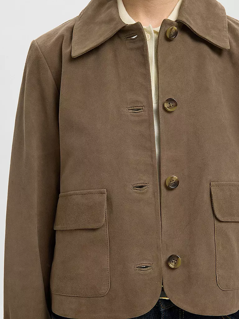 SELECTED FEMME | Chaqueta de cuero SLFKAYA SUEDE | 