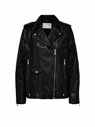 SELECTED FEMME | Chaqueta de cuero SLFMADISON | Negro