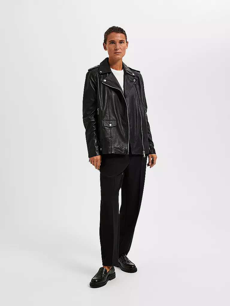 SELECTED FEMME | Chaqueta de cuero SLFMADISON | Negro