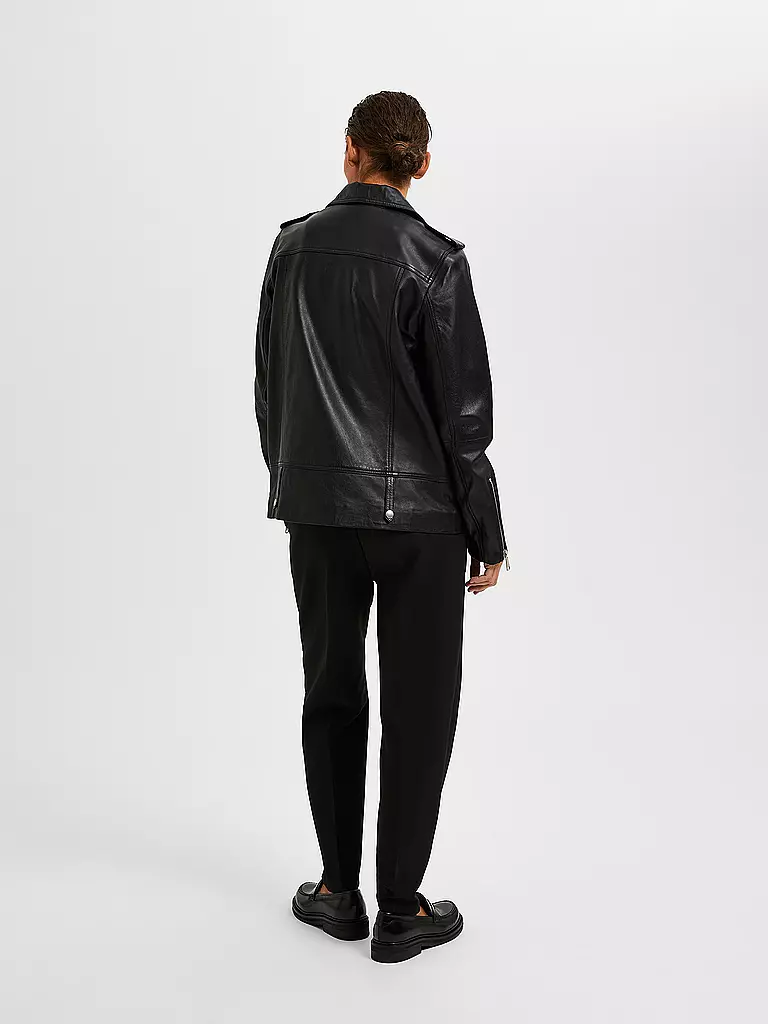 SELECTED FEMME | Chaqueta de cuero SLFMADISON | Negro