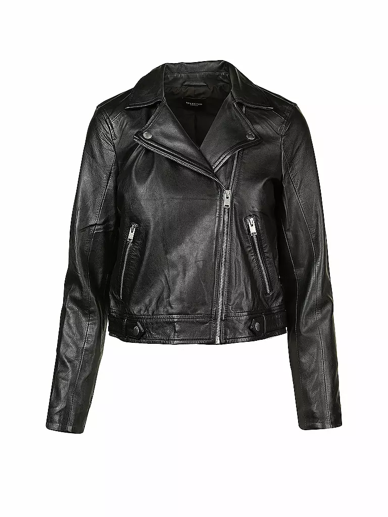 SELECTED FEMME | Chaqueta de cuero | Negro