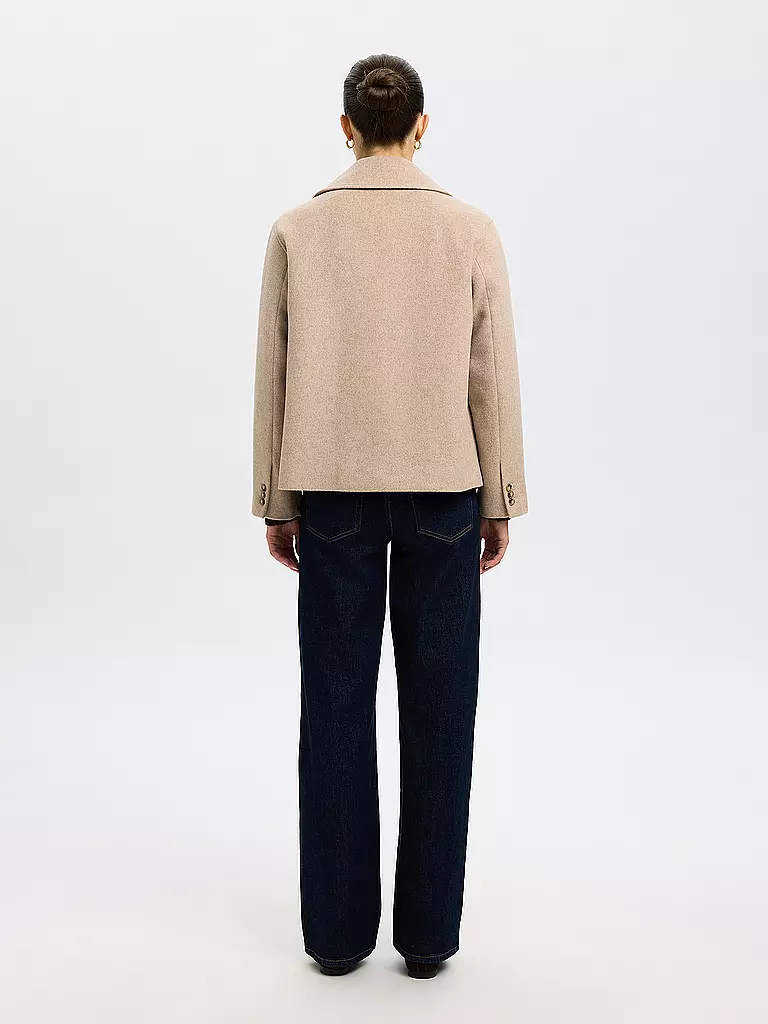 SELECTED FEMME | Chaqueta de lana SLFALMA | Beige